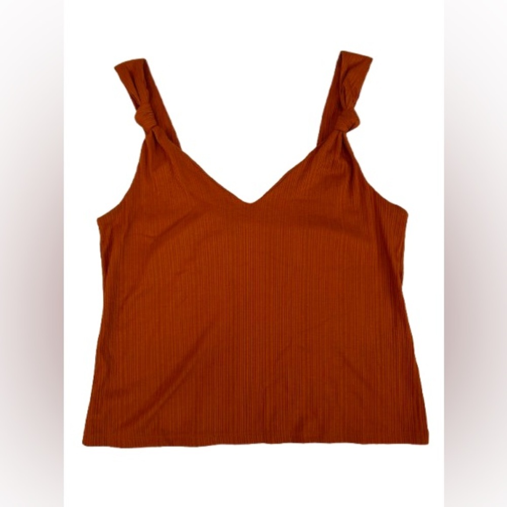 H&M Burnt Orange Sleeveless Tank Top Size M - Picture 2 of 8